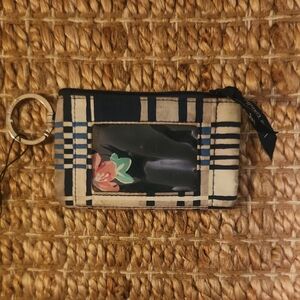 Vera Bradley Blue and White Plaid Pouch